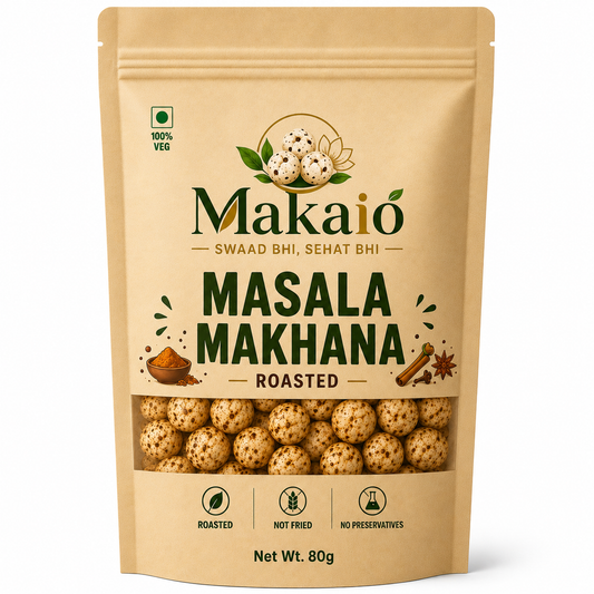 Makaio Masala Roasted Makhana 80g Healthy Fox Nuts Snack